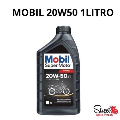Óleo Lubrificante Mobil Super Moto 20W50 4T 1L Para Moto e Quadriciclo Alta Proteção em Oferta na Shopee