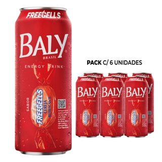 Pack Energético Baly Energy Drink Cereja Freegells 473ml em Oferta na Shopee