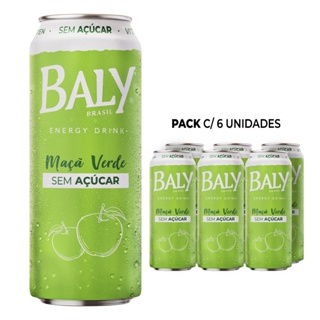 Pack Energético Baly Energy Drink Maçã Verde Sem Açucar 473ml em Oferta na Shopee