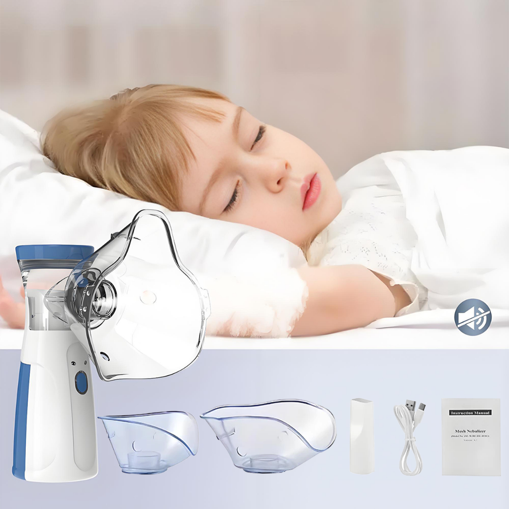 Inalador Nebulizador Portátil Ultrassônico Atomizador De Baixo Nó Para Crianças E Adultos -N11