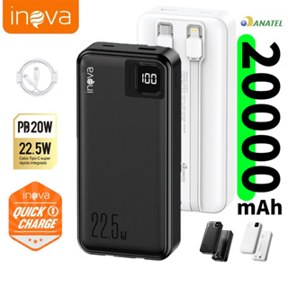 Inova Carregador Portátil Power Bank Grande 20000mah/10000mAh Turbo 22.5W PD Rápido Com Display Portátil em Oferta na Shopee