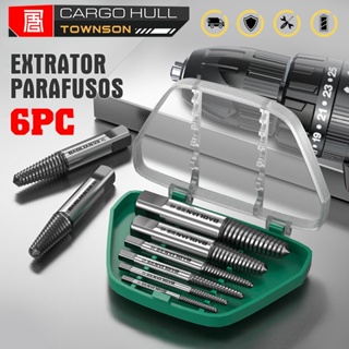 Jogo de Extratores de Parafusos 5 Peças Remover Parafuso Quebrado Espanado em Oferta na Shopee