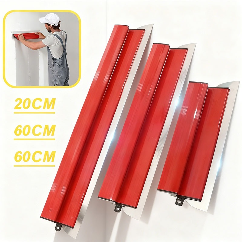 Desempenadeira Aço Inox Para Massa Corrida Lâminas Substituíveis 25cm 40cm  Economize Esforço