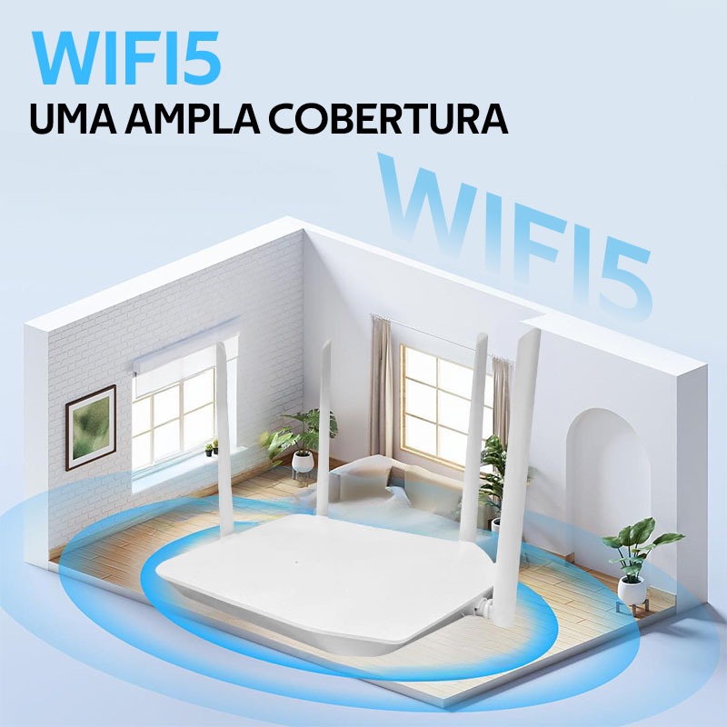 Roteador WiFi High Gain Smart - Alcance Amplificado e Instalação Fácil -G13 - detalhe
