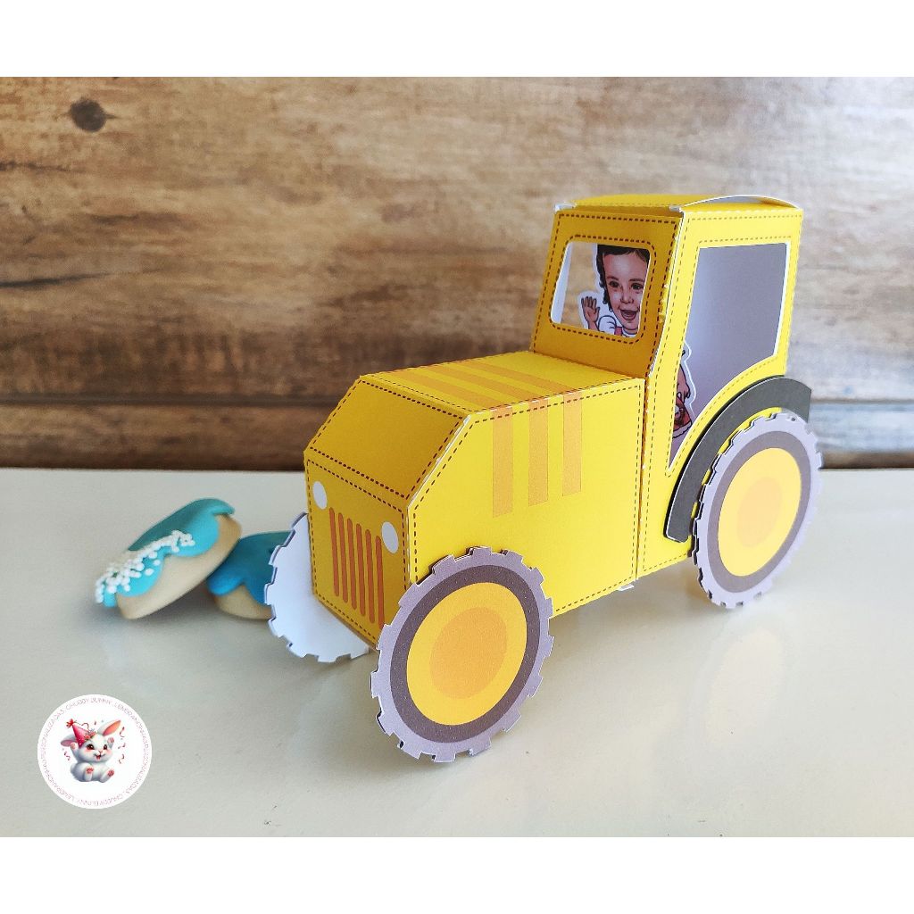 LEMBRANCINHA PERSONALIZADA - 5 TRATOR FAZENDINHA - PAPELARIA PERSONALIZADA - PERSONALIZADOS