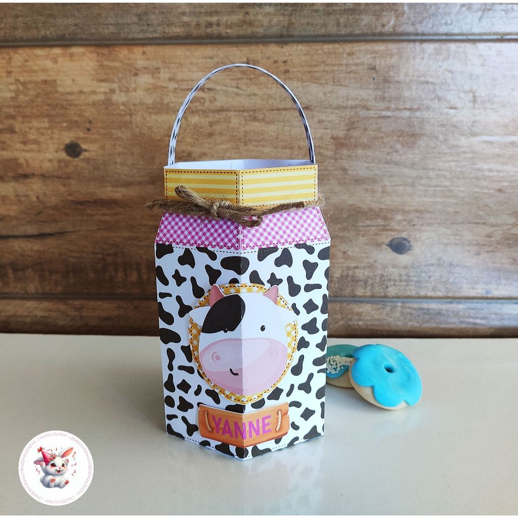 LEMBRANCINHA PERSONALIZADA - 5 LEITEIRA FAZENDINHA - PAPELARIA PERSONALIZADA - PERSONALIZADOS