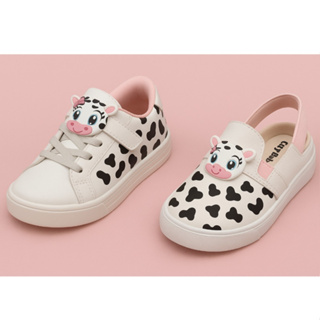 Kit 2 Pares, Tênis Calce Fácil Menina Vaquinha + Babuche Infantil Menina Vaquinha Branco Casual em Oferta na Shopee