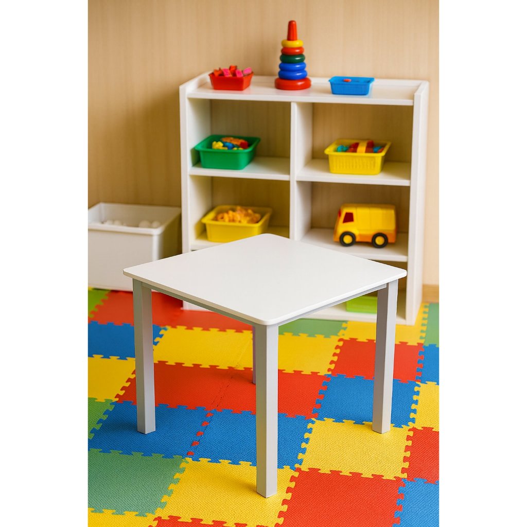 Mesa Infantil Branca para Desenho Estudo e Atividades – MDF Resistente