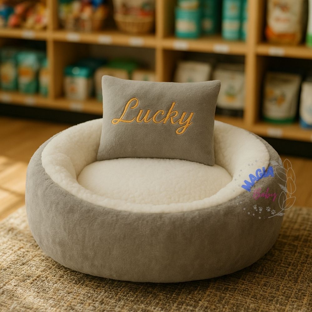 Cama Pet Personalizada com Nome | Velboa e Sherpa Macia para Cães e Gatos em Oferta na Shopee