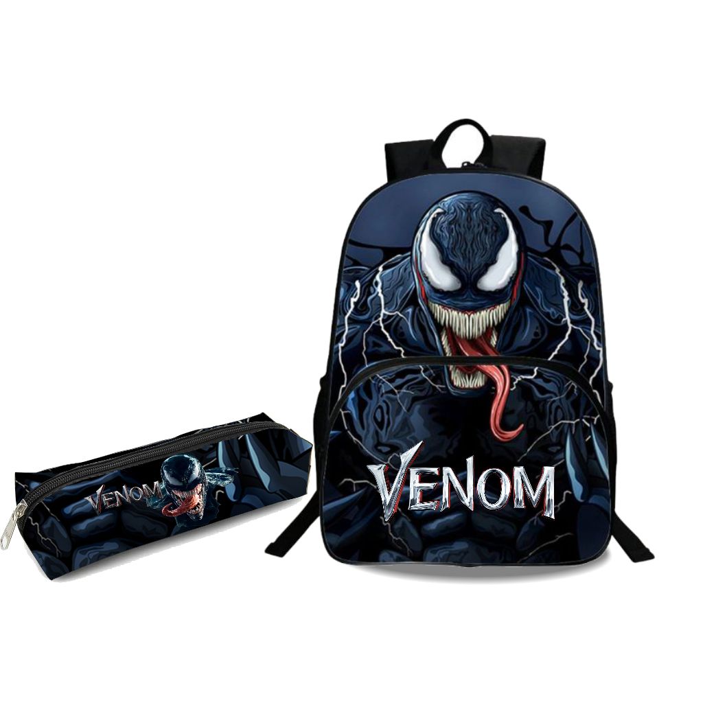 Mochila e Estojo  Escola Viagem Passeio  Venom