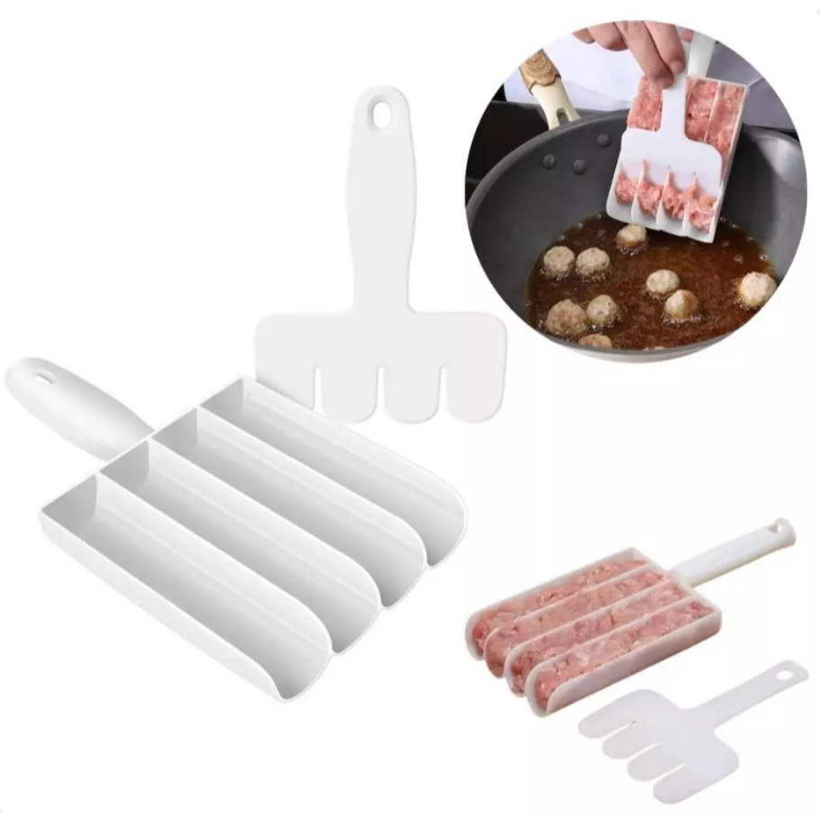 Kit 1 Modelador Cortador Bolinho De Chuva Almôndega Nhoque + 1 Boleador Doce Brigadeiro Enrolador