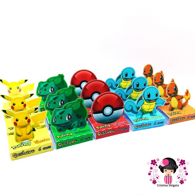 Porta Bis Duplo  (porta chocolate)  Pokemon (INFORMAR NOME NO CHAT) em Oferta na Shopee