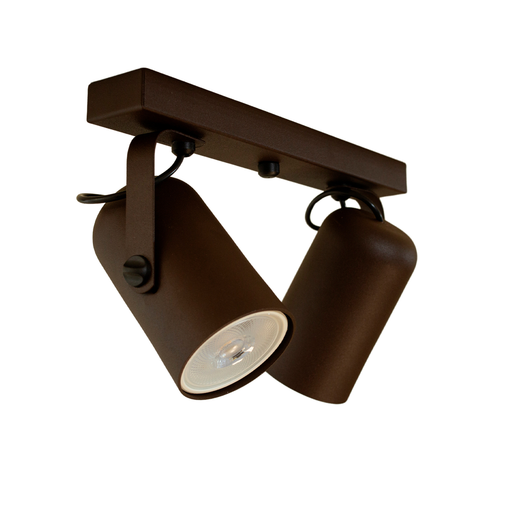 Luminária Teto Trilho 2 Spots Direcionáveis Luxo