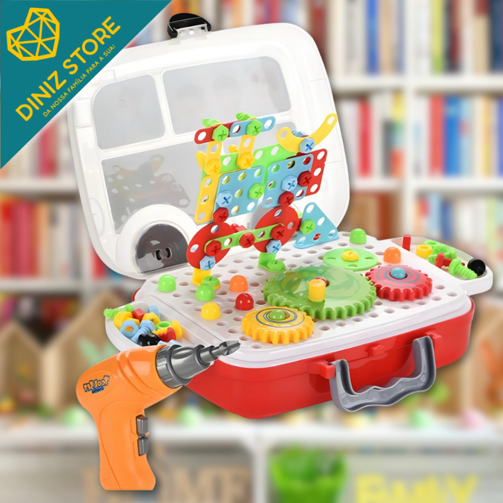 Kit Ferramenta Infantil Monta e Desmonta com Maleta