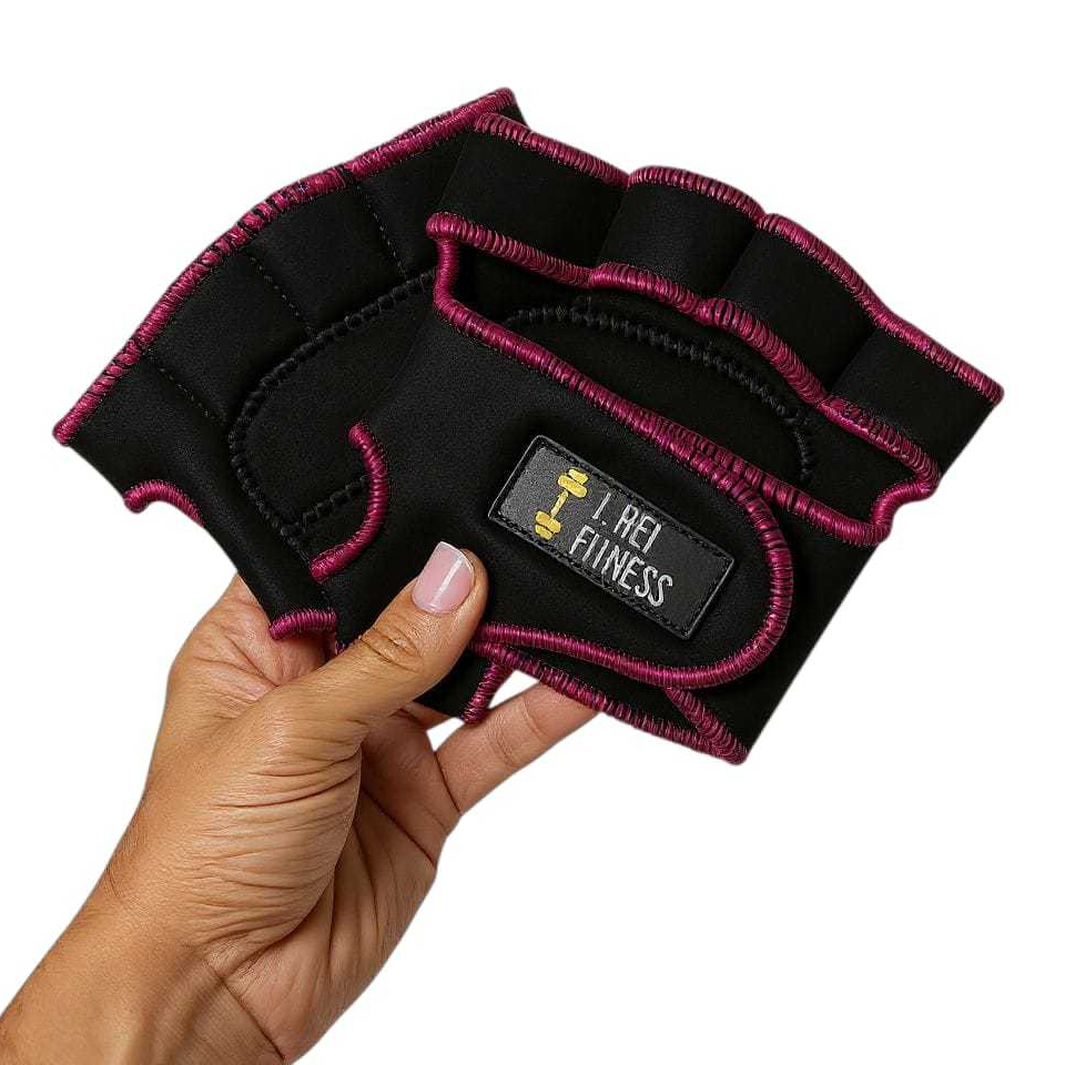 Luva Fitnes Feminina Masculina Meio Dedo o Par Antiderrapante Neoprene Para Treino Musculação Academia Crossfit Bike