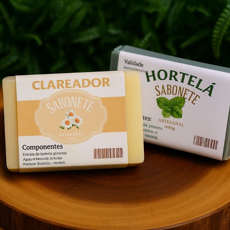 Sabonete Clareador + Argila Verde 100g – Anti-Manchas, Acne e Oleosidade | Pele Limpa e Iluminada