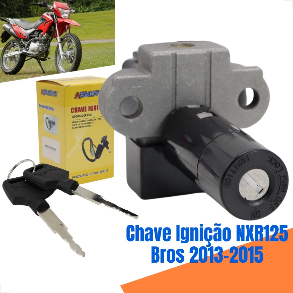 Chave De Ignição Honda NXR 125 Bros 2013 2014 2015 Original Honda Contato Completo Genuína em Oferta na Shopee