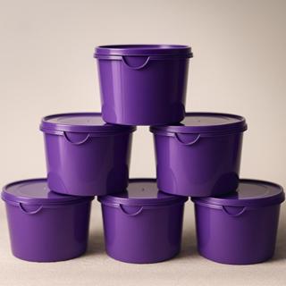 Kit 6 Potes Herméticos de Plástico com Tampa – Empilháveis e Ultra Resistentes para Alimentos em Oferta na Shopee