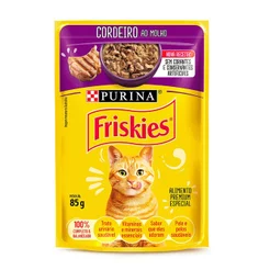 Ração Úmida Sachê Friskies Gatos Adultos Cordeiro Ao Molho 85g