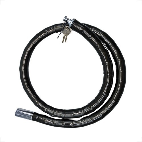 Trava Moto Bicicleta Preta Vermelha Aço 1,20m X 24mm Chave Tetra Reforçada Anti-Furto Borracha em Oferta na Shopee