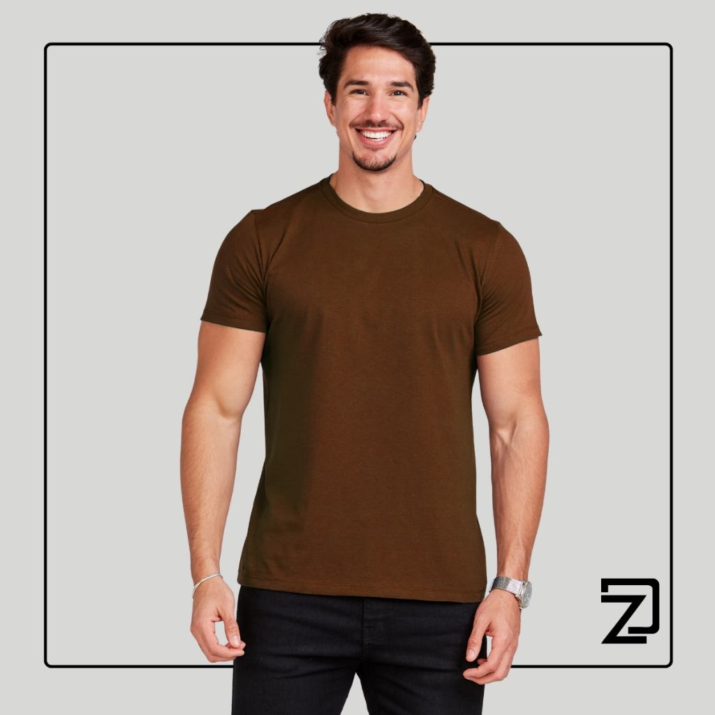 Camiseta Básica Masculina Premium em Oferta na Shopee