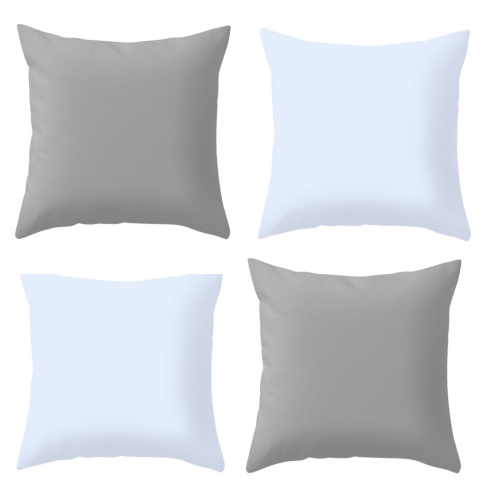 Kit 4 Capa de Almofadas Lisas Fronha Quarto Sala Sofá Decorativas Zíper 0.45x0.45cm Luxo e Decoraçâo em Oferta na Shopee