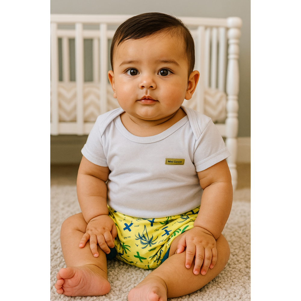 Roupa Infantil Menino Verão - Conjunto de Dinossauro para bebe com Camiseta e Shorts