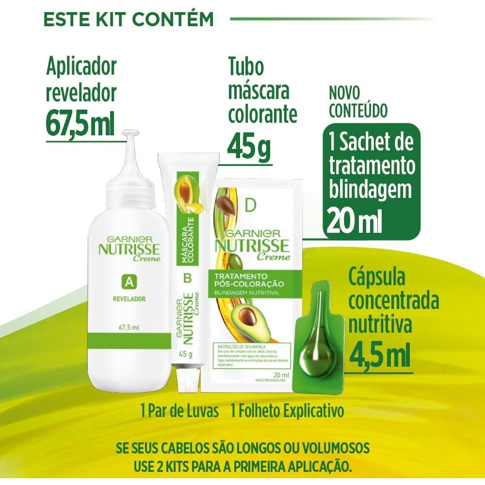 Detalhes do Tinta De Cabelo Nutrisse Colorissimo 6646 Rubi