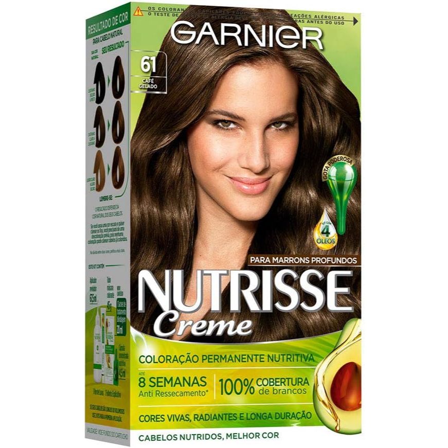 Tinta De Cabelo Nutrisse 61 Café Gelado