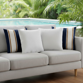 Kit 4 Capas de Almofada 40x40 Piquet Favinho – Textura Elegante com Zíper Invisível | Decor Sofá e Cama em Oferta na Shopee