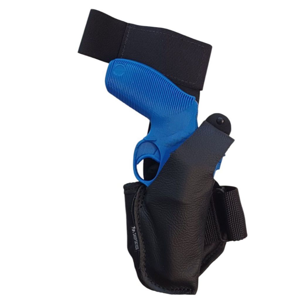 Coldre Tornozelo Revolver 38 e 357 3 Polegada 6 Tiros Velado