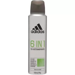 Desodorante Antitranspirante Adidas Aerossol 6 In 1 Masculino 72h Com 150ml
