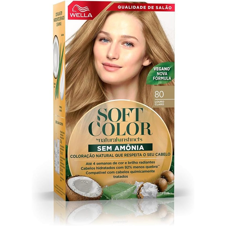 Tinta De Cabelo Soft Color Louro Claro 80