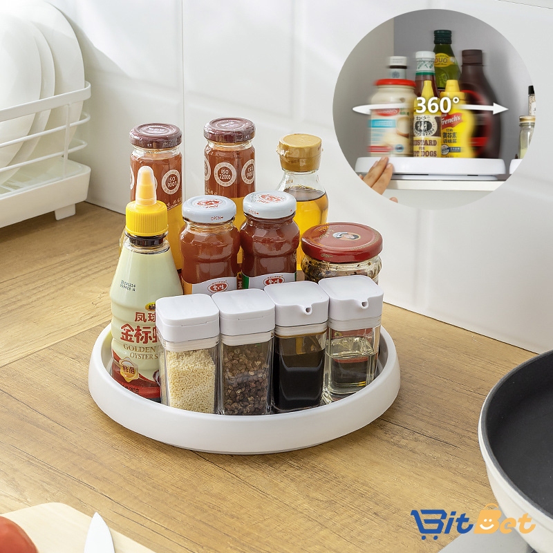Prateleira Giratória Organizadora 360° – Base Antiderrapante e Design Prático UT-66 em Oferta na Shopee