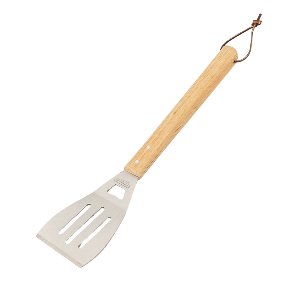 Espátula de Carne para Churrasco Grande Cabo de Madeira 40,5cm com Abridor de Garrafa Barbecue em Oferta na Shopee