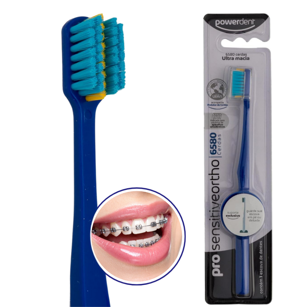 1X Escova Dental Ortodôntica Para Aparelho Dental | Escolha Sua Cor Preferida em Oferta na Shopee