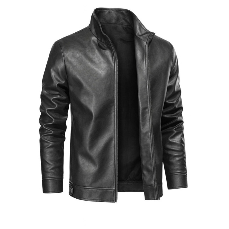 Jaqueta De Couro Masculina Resistente Motoqueiro Impermeável Estilo Importada
