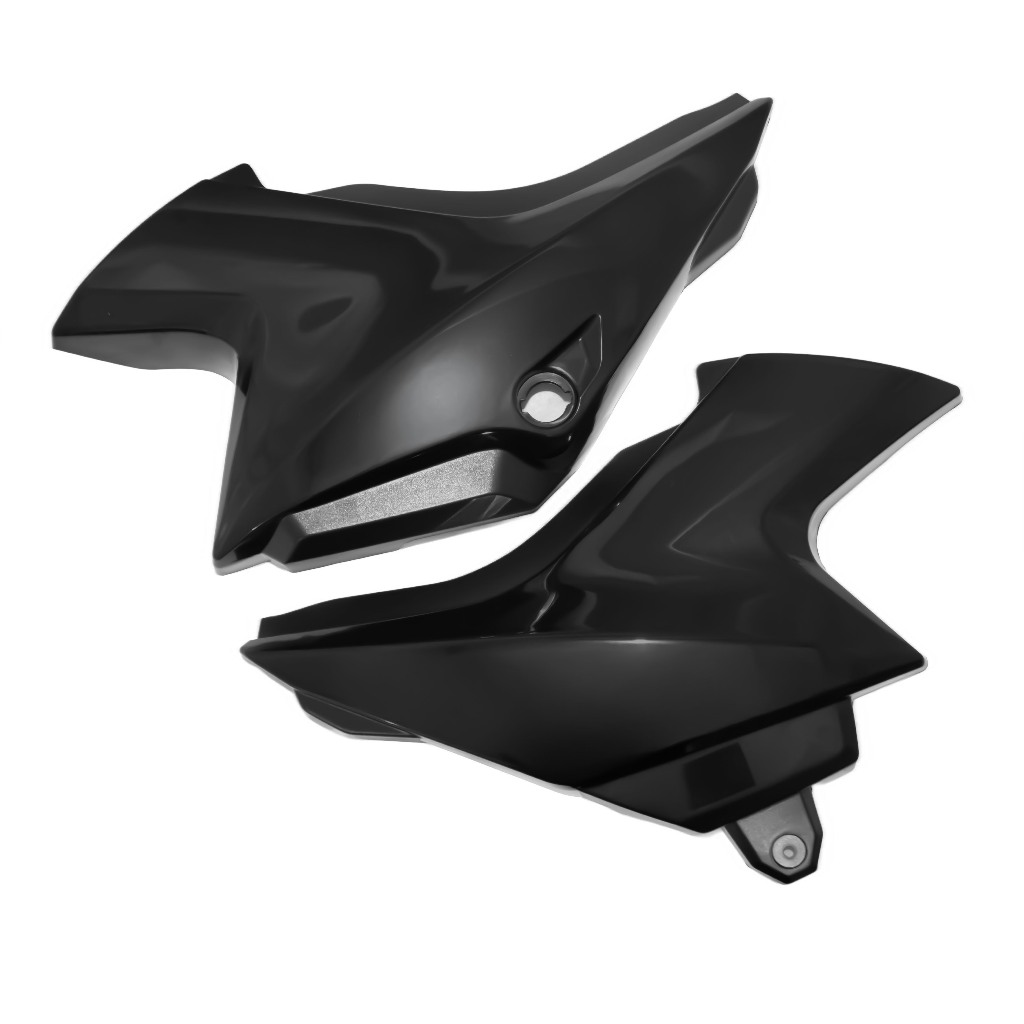 Tampa Lateral YBR Factor 125 2013 a 2016 Par Preto em Oferta na Shopee
