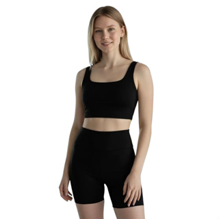 Conjunto Academia Poliamida Premium Shorts Top Regata Duplo Reforçado em Oferta na Shopee