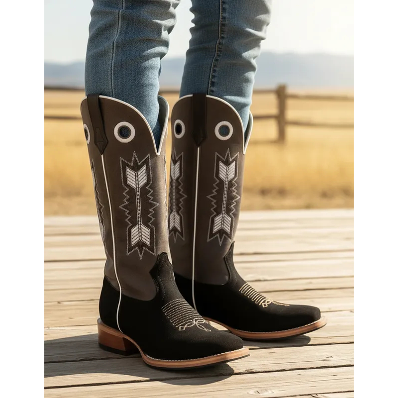 Bota texana com sola Carrapeta Bota de andar a Cavalo Bota couro Legitimo