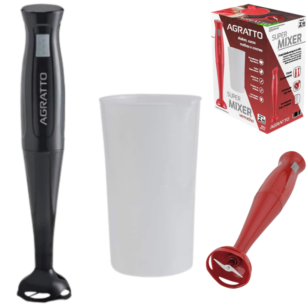 Super Mixer Agratto Com Copo Medidor 700ml 200W MXV-01