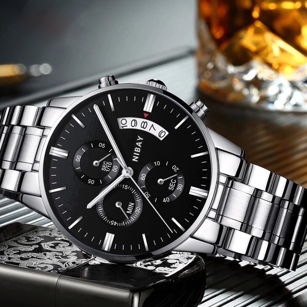 Relógio Masculino Nibay Analógio Funcional Original 0923