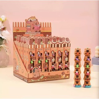 Caneta Mini Marca Texto Fofo Formado Capivara Com 6 CAPIVARAS E CINCO CORES MARCA TEXTO em Oferta na Shopee