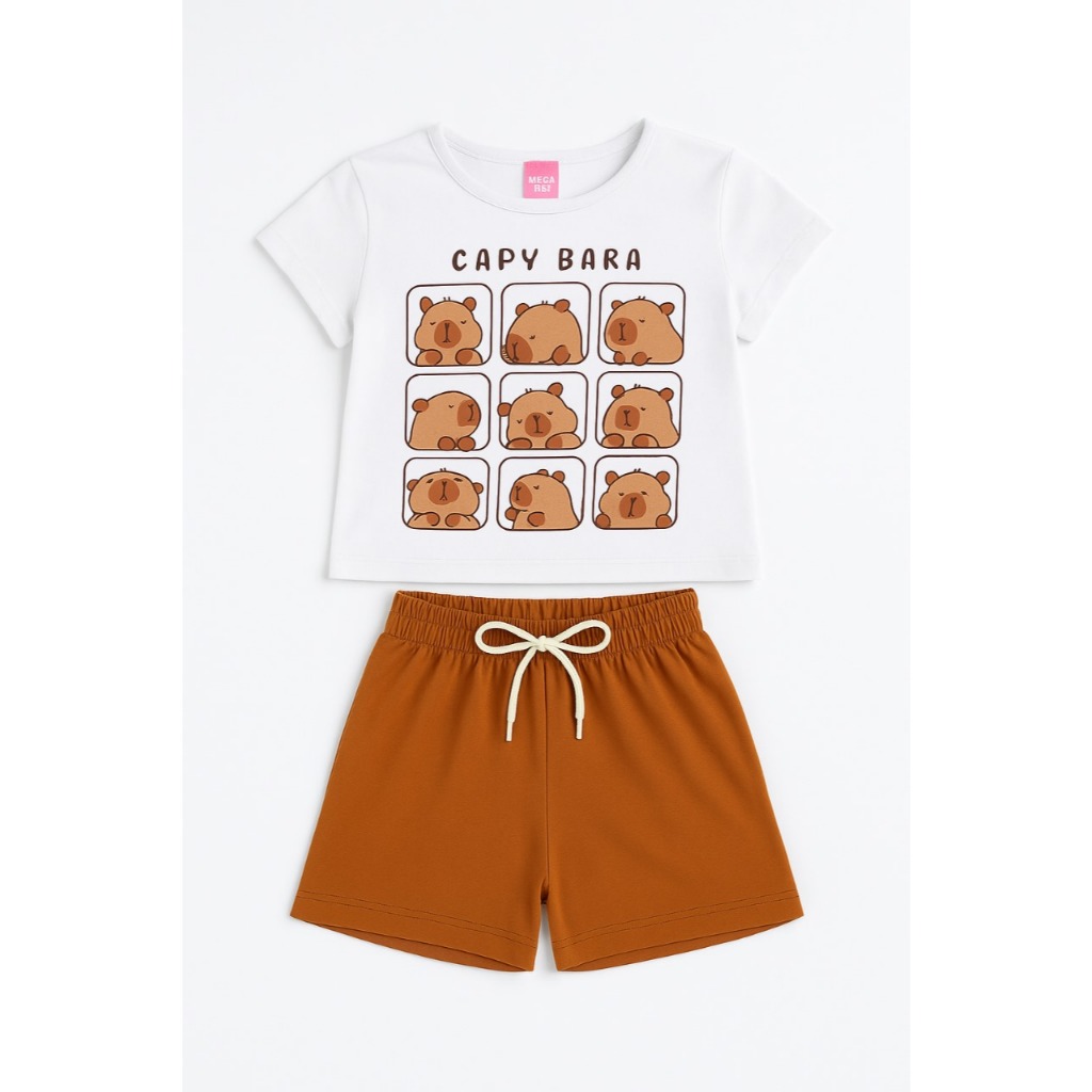 Conjunto Infantil Menina Verão 2 ao 14  - PRONTA ENTREGA em Oferta na Shopee