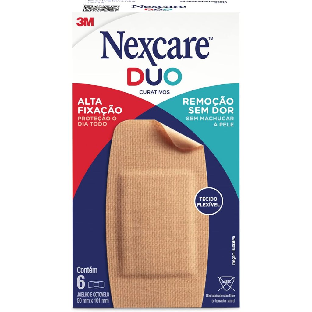 Curativo Nexcare 3M Duo para Joelho & Cotovelo 6 Unidades em Oferta na Shopee