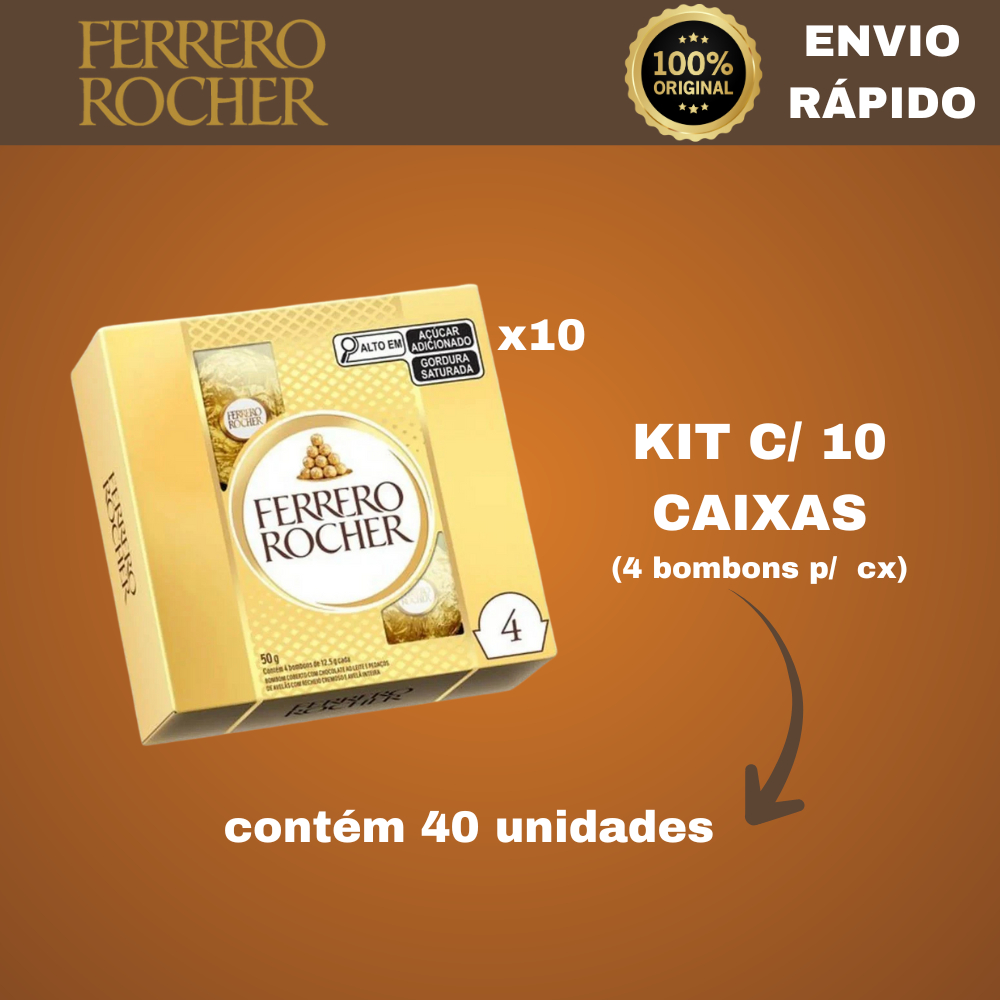Ferrero Rocher 10 Unidades: Onde Comprar | BuscaProdutos