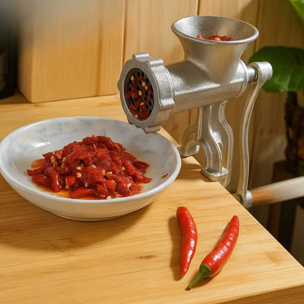Moedor de Carne Manual de Ferro Fundido 10 Profissional Para Linguiça Embutidos e Biscoito