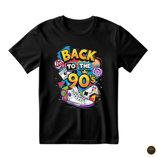 Camisa Unissex Anos 90 Back To The 90´s Camiseta Estampa Itens 90´s 100% Algodão - Envio Imediato