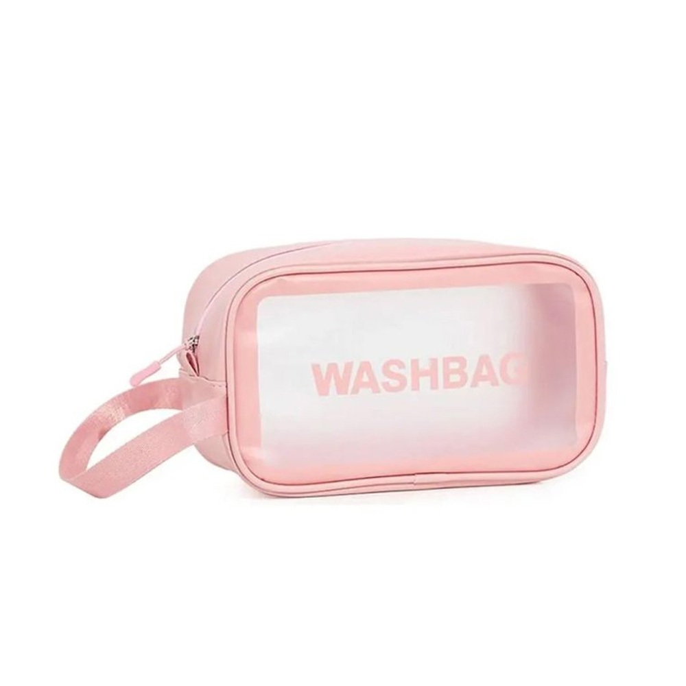 Bolsa Transparente WashBag Impermeavel Necessaire Cosméticos