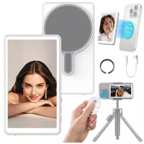 Tela Magnetica Monitor Celular Sem Fio Smartphone Selfie Vlog Gravação — R$ 410,00 em Shopee